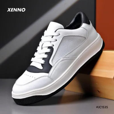 Genuine Leather Breathable Sneakers For Men